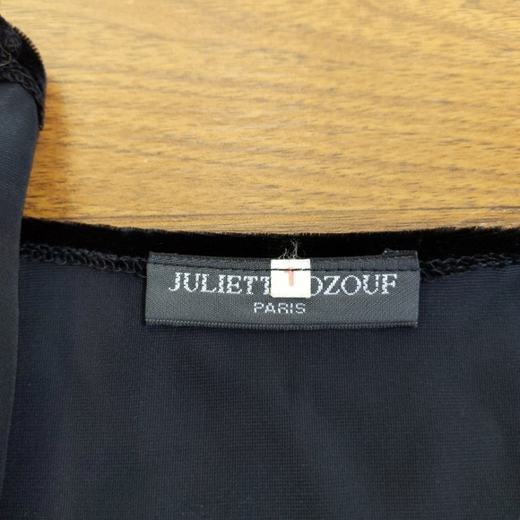 RARE Juliette Ozouf Drape Vest Velvet Paris - Picture 5 of 7